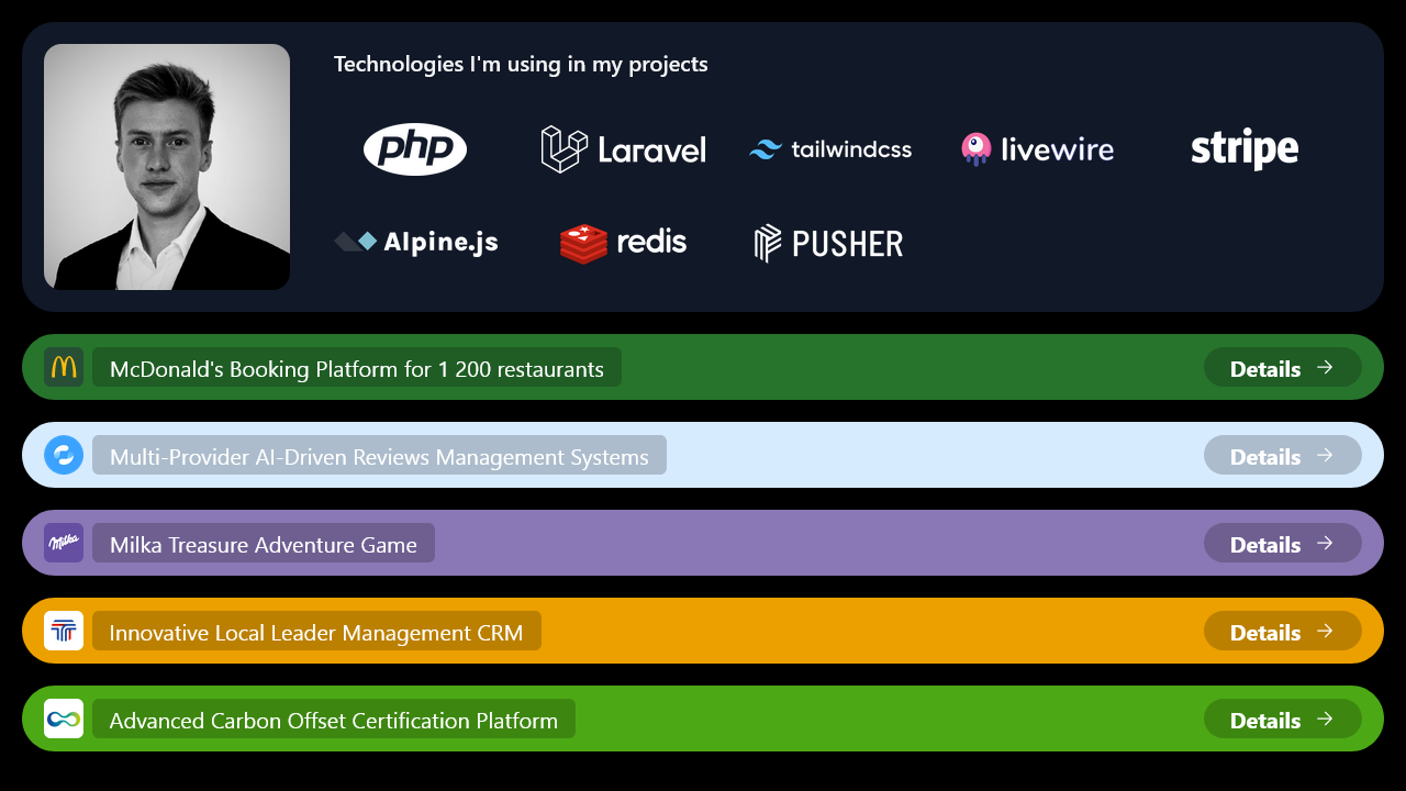 Eliott Baylot - Full Stack Software Developer